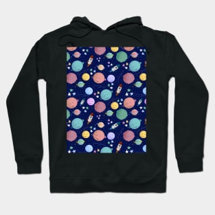 Sweet dreams planet night sky pattern Hoodie